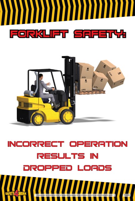 Safety Poster Ten Rules Forklift Safety Visual Workplace 7302