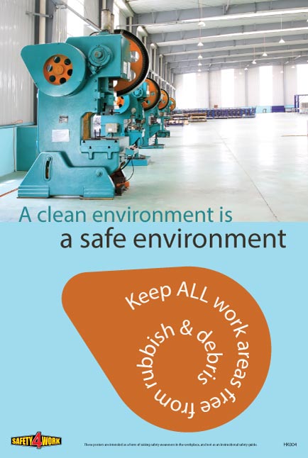 HK004- Housekeeping Workplace Safety Poster